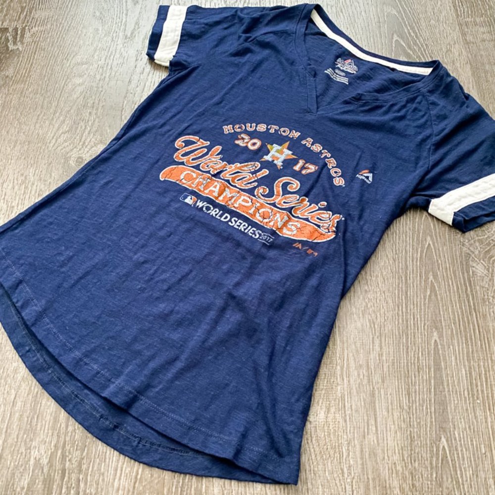 Women's Majestic Houston Astros World Series Tee